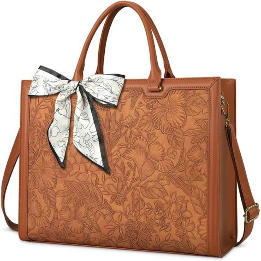 Waterproof Laptop Tote Bag 15.6 Inch Work Purse Shoulder Office Handbag